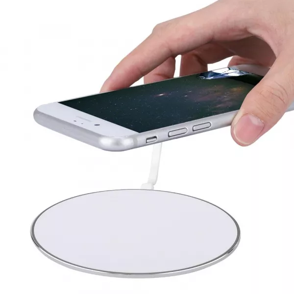 Incarcator wireless, 10W, incarcare rapida, alb