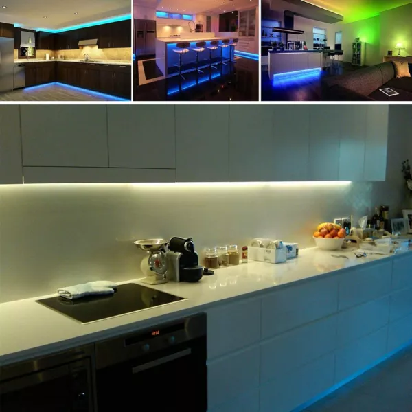 Banda LED multicolora Karemi, 3 m, RGB, cu telecomanda