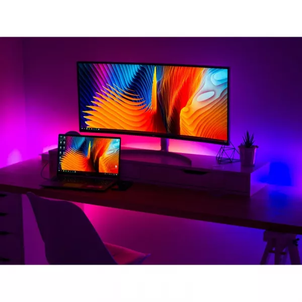 Banda LED multicolora Karemi, 3 m, RGB, cu telecomanda