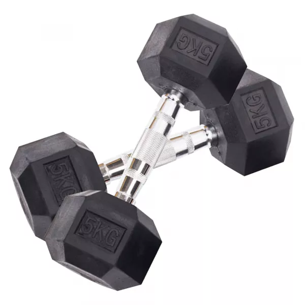Set gantere dumbbell Karemi, hexagon, 2 x 5 kg