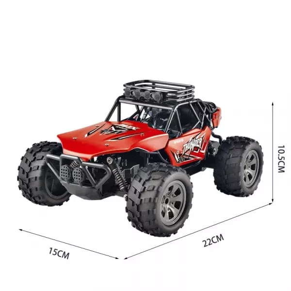 Masina off-road Karemi pentru copii, cu telecomanda, rosie, 24 x 15.5 x 10.5 cm