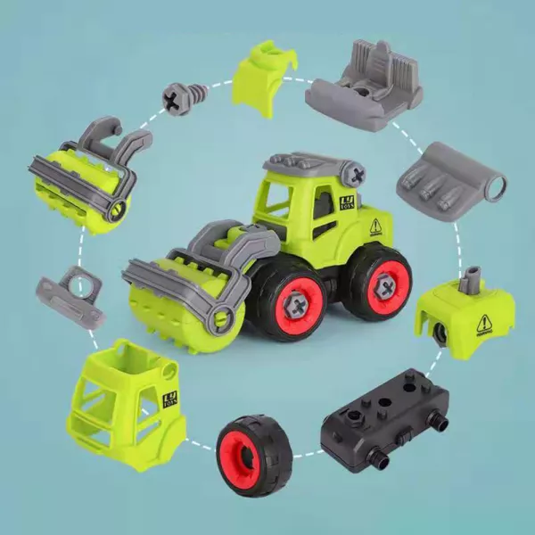 Set masini Karemi, 4 piese, model camion agricol