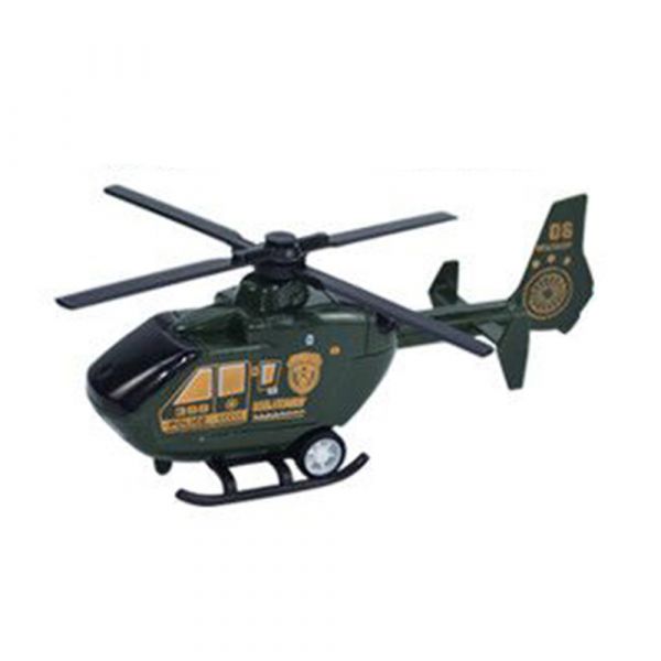 Set 5 masinute Karemi, seria fortelor militare, cu elicopter, motocicleta, autobuz politie, masini de lupta, verzi