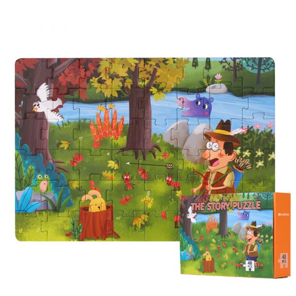 Puzzle Karemi, Furnica rasplatind favoarea, 48 piese, nr 06