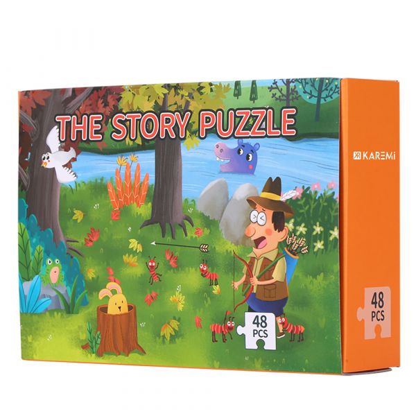 Puzzle Karemi, Furnica rasplatind favoarea, 48 piese, nr 06