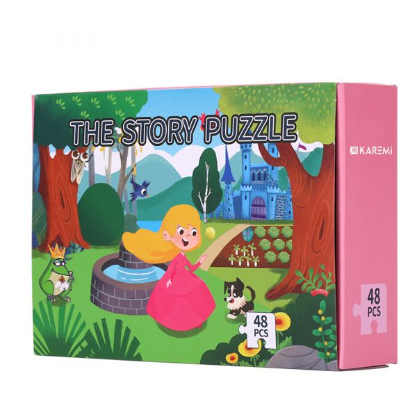 Puzzle Karemi, Printul Broscoi, 48 piese, nr 10