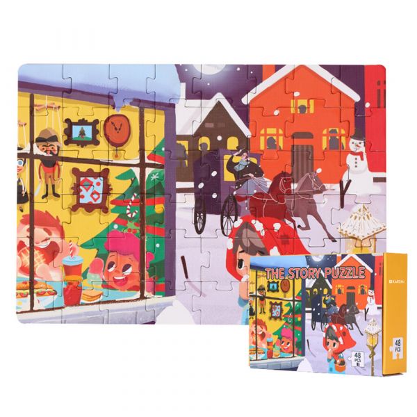 Puzzle Karemi, Fetita cu chibrituri, 48 piese, nr 13