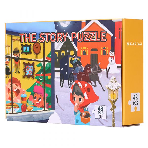 Puzzle Karemi, Fetita cu chibrituri, 48 piese, nr 13