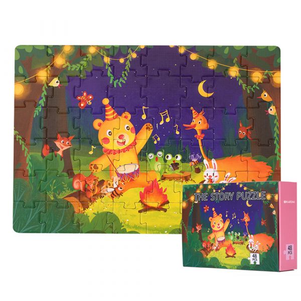Puzzle Karemi, Petrecerea muzicala a lui Benbenxiong, 48 piese, nr 18
