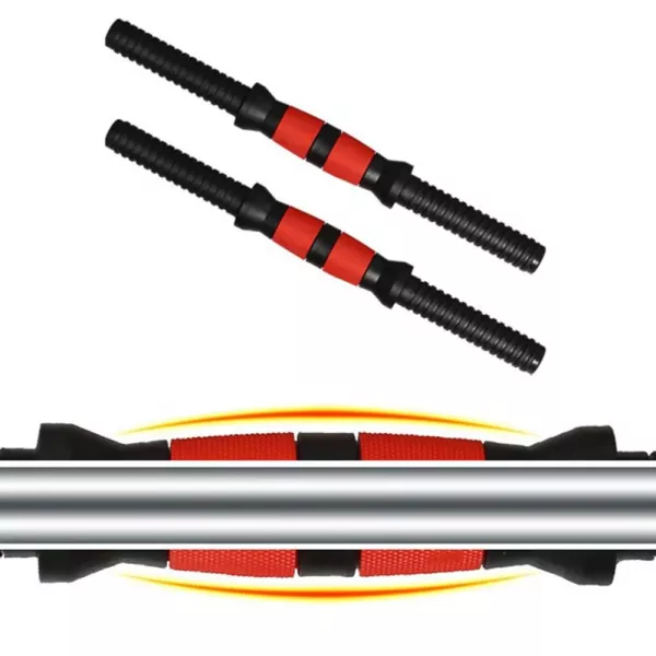 Set gantere si haltere, Karemi, rosu si negru, 30 kg