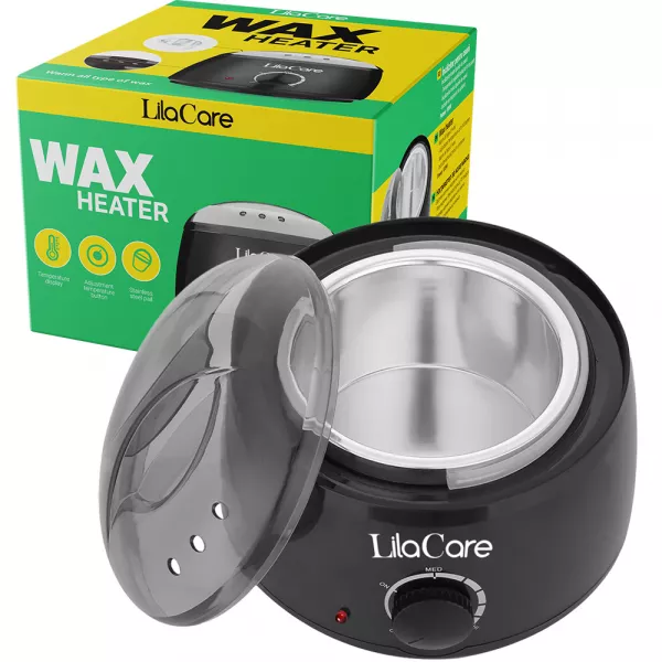 Kit epilare ceara granule cu aparat de epilat cu ceara, ulei dupa epilat, spatule ceara, incalzitor ceara Lila Care