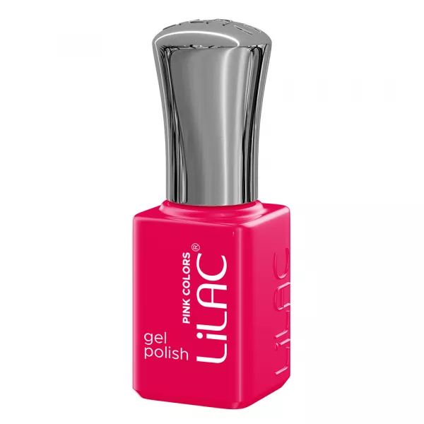 Kit oja semipermanenta, 12 oje Lilac, Pink colors, 10 culori + base coat + top coat