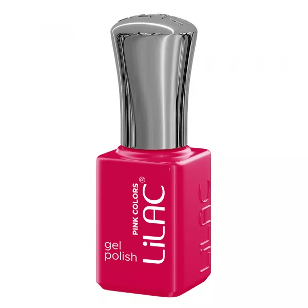 Kit oja semipermanenta, 12 oje Lilac, Pink colors, 10 culori + base coat + top coat
