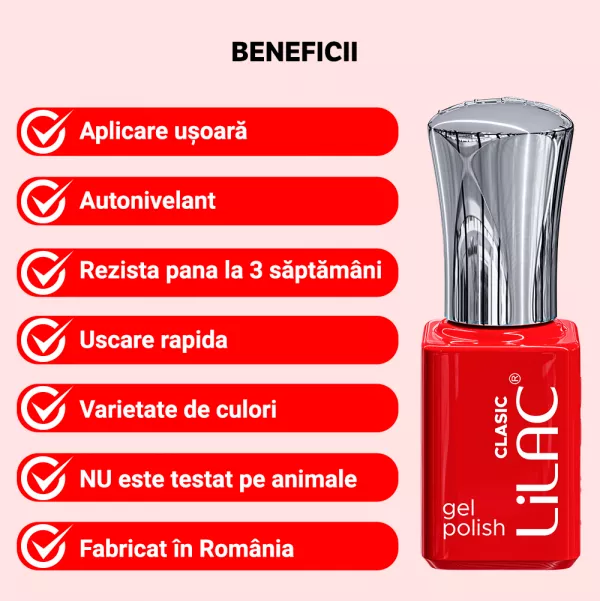 Kit oja semipermanenta, 12 oje Lilac, Pink colors, 10 culori + base coat + top coat