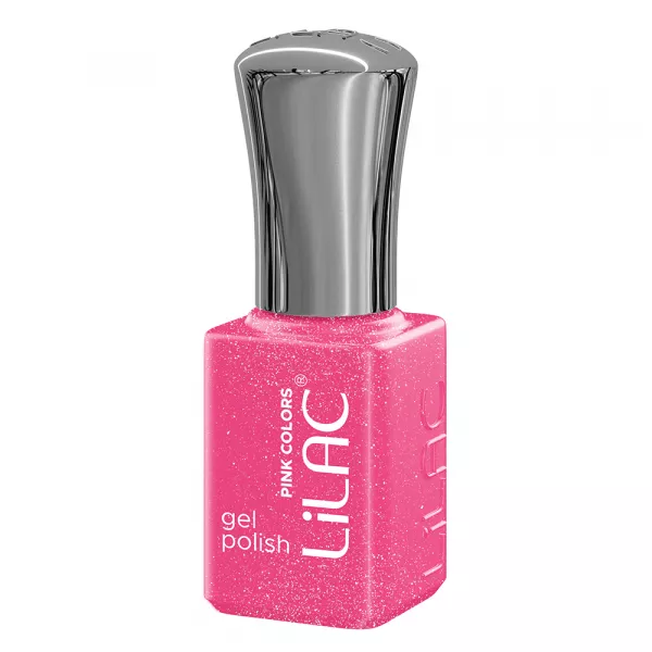 Kit oja semipermanenta, 12 oje Lilac, Pink colors, 10 culori + base coat + top coat