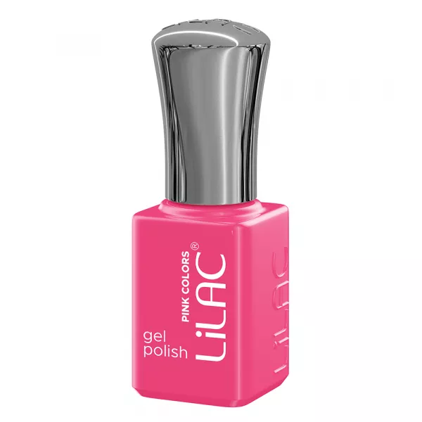 Kit oja semipermanenta, 12 oje Lilac, Pink colors, 10 culori + base coat + top coat