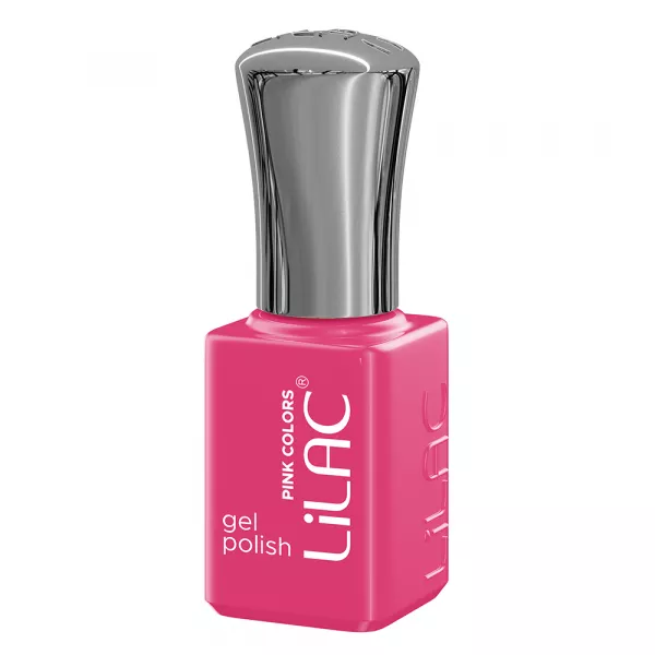 Kit oja semipermanenta, 12 oje Lilac, Pink colors, 10 culori + base coat + top coat
