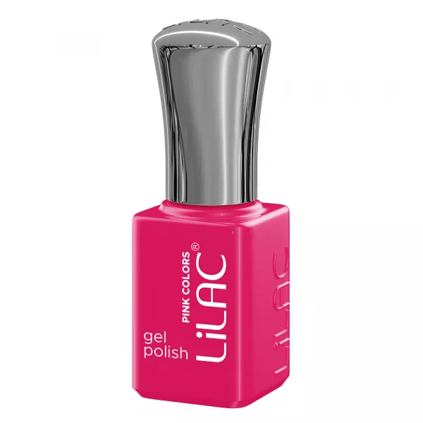 Kit oja semipermanenta, 12 oje Lilac, Pink colors, 10 culori + base coat + top coat