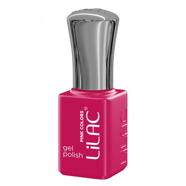 Kit oja semipermanenta, 12 oje Lilac, Pink colors, 10 culori + base coat + top coat