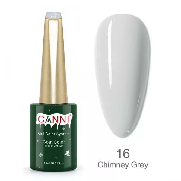 Kit oja semipermanenta Canni, colectie de Craciun, 17 culori, 1 gypsum gel, Catalog culori