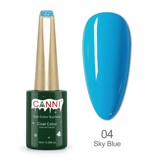 Kit oja semipermanenta Canni, colectie de Craciun, 17 culori, 1 gypsum gel, Catalog culori