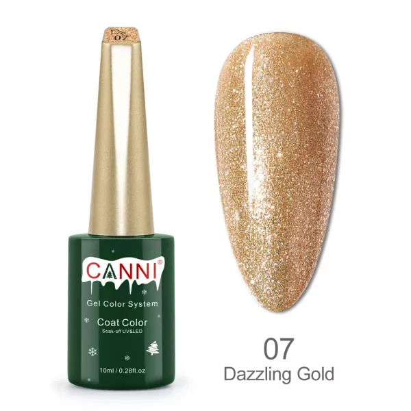 Kit oja semipermanenta Canni, colectie de Craciun, 17 culori, 1 gypsum gel, Catalog culori