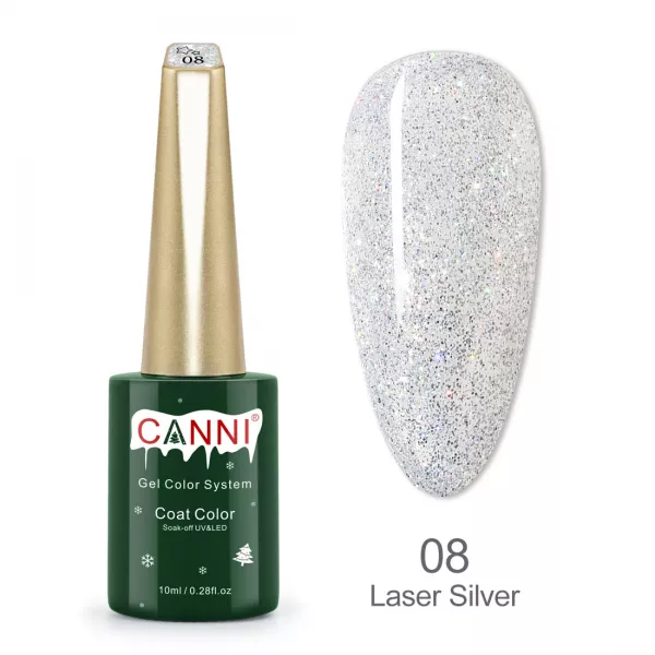Kit oja semipermanenta Canni, colectie de Craciun, 17 culori, 1 gypsum gel, Catalog culori