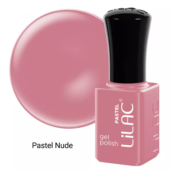 Kit oja semipermanenta Lilac, Pastel colors, 12 oje, 10 culori, base coat, top coat