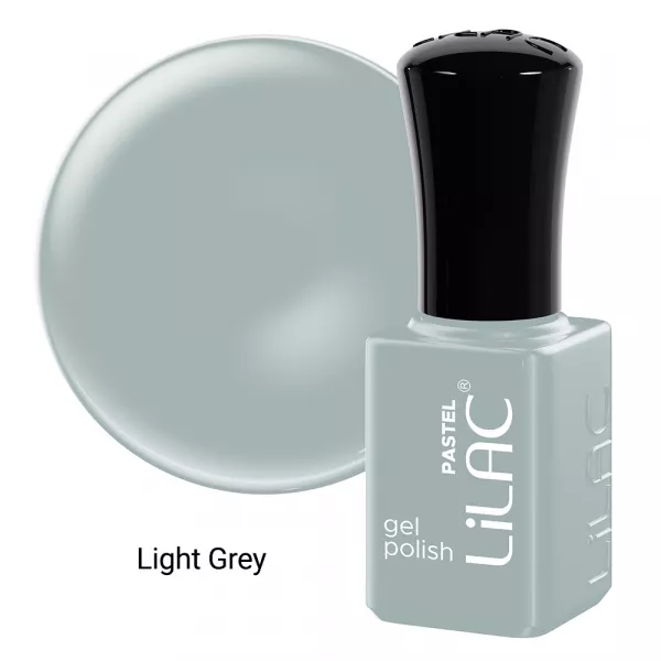 Kit oja semipermanenta Lilac, Pastel colors, 12 oje, 10 culori, base coat, top coat
