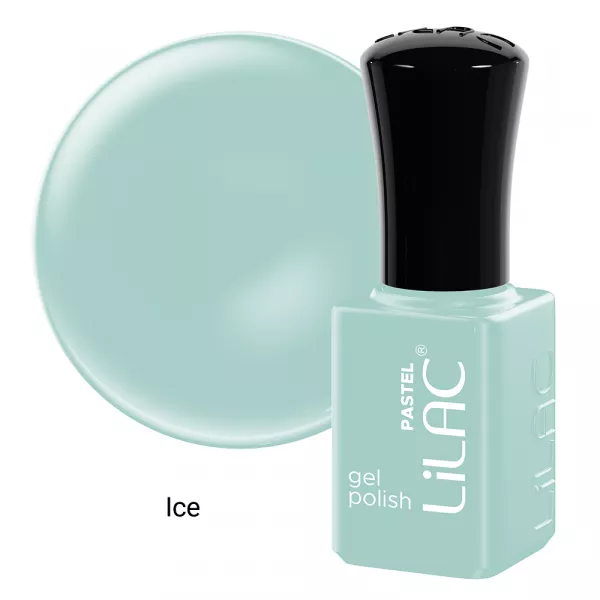 Kit oja semipermanenta Lilac, Pastel colors, 12 oje, 10 culori, base coat, top coat