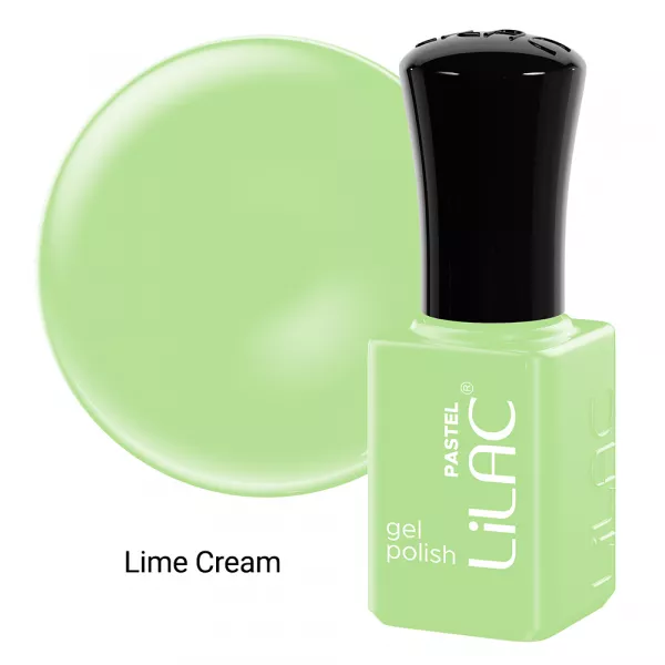 Kit oja semipermanenta Lilac, Pastel colors, 12 oje, 10 culori, base coat, top coat