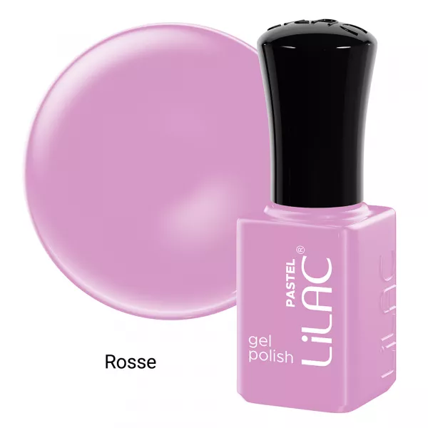 Kit oja semipermanenta Lilac, Pastel colors, 12 oje, 10 culori, base coat, top coat
