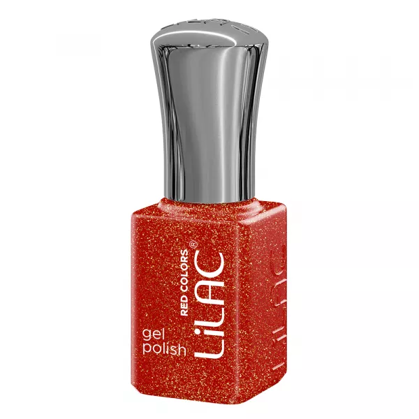 Kit oja semipermanenta Lilac, Red colors, 12 oje: 10 culori, base coat si top coat