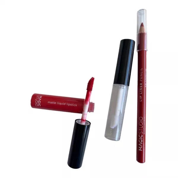 Kit ruj lichid cu creion de buze AQ-60749-1