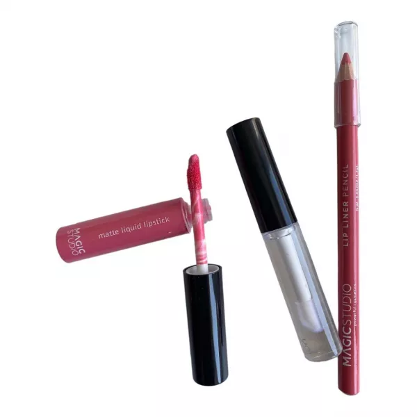 Kit ruj lichid cu creion de buze AQ-60749-2