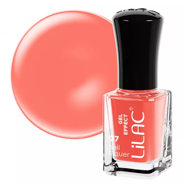Lac de unghii Lilac, Gel Effect, 6 g, Orange