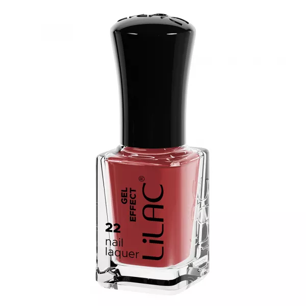 Lac de unghii Lilac, Gel Effect, 6 g, Bordeux Red