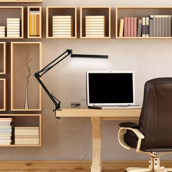 Lampa profesionala LED pentru masa, ajustabila, cu suport de prindere, negru