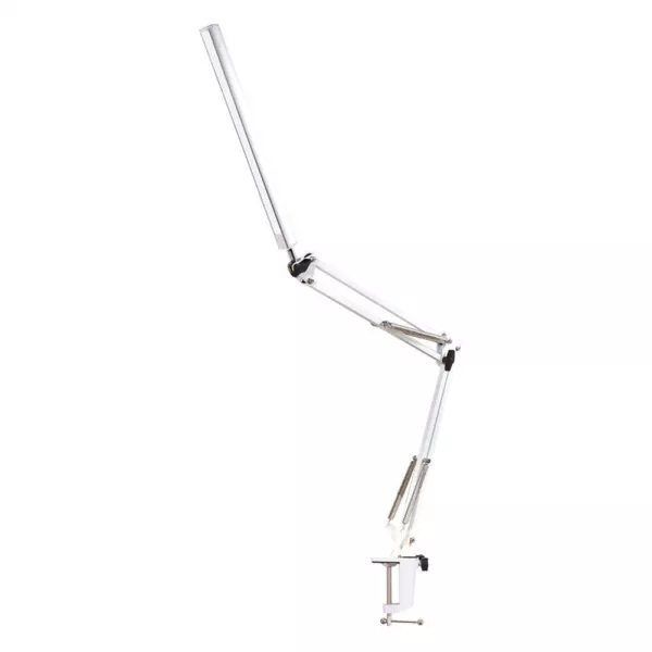 Lampa profesionala LED pentru masa, ajustabila, cu suport de prindere, alb