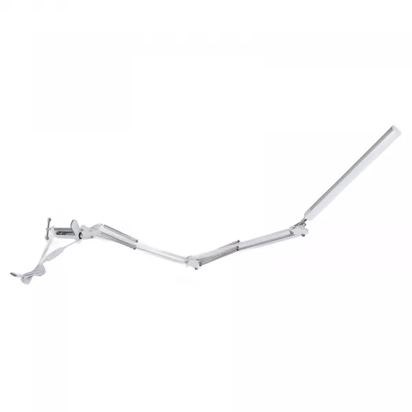 Lampa profesionala LED pentru masa, ajustabila, cu suport de prindere, alb