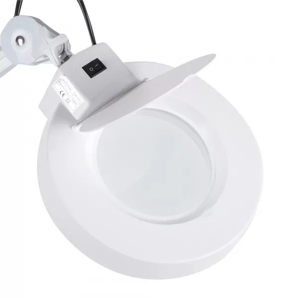Lampa cosmetica mobila, cu lupa, roti si neon uv, 5 dioptrii, putere 15 W, o-lc-01