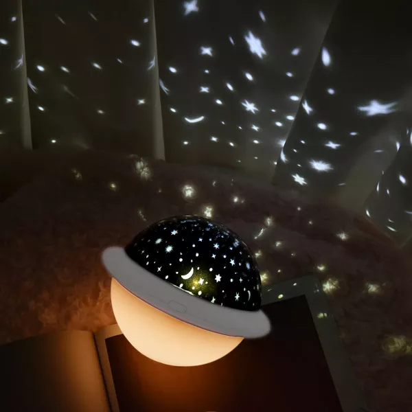 Lampa de veghe Karemi, OZN, portabila, cu led-uri, pentru copii