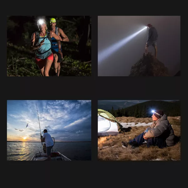Lanterna Loomax frontala, Waterproof, Led, de actiune, cu incarcare USB, HL50