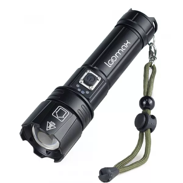 Lanterna Loomax, waterproof, led, de actiune, cu acumulator si incarcare USB, 11-10004