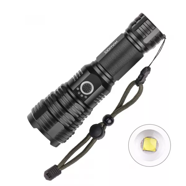 Lanterna Loomax, waterproof, led, de actiune, cu acumulator si incarcare USB, 11-10006
