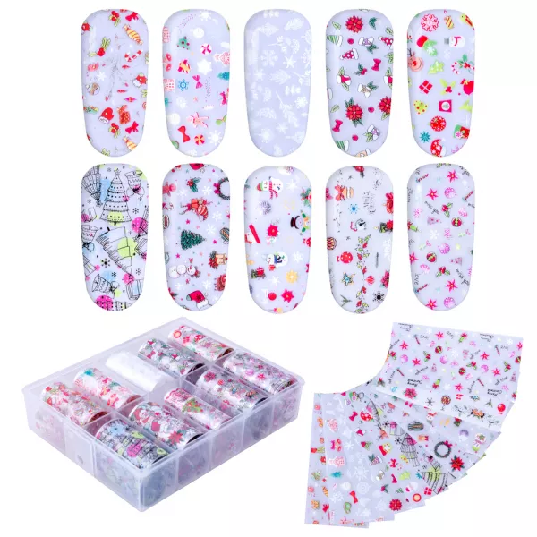 Set folii de transfer Lila Rossa, Christmas Collection, 10 buc