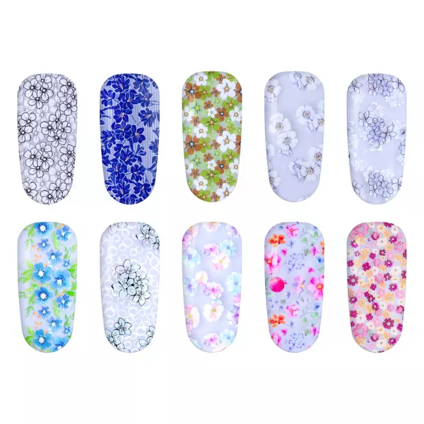 Set folii de transfer Lila Rossa, Daisy Collection, 10 buc