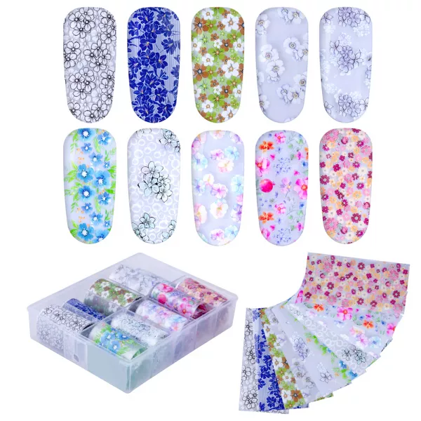 Set folii de transfer Lila Rossa, Daisy Collection, 10 buc