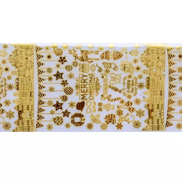 Set folii de transfer Lila Rossa, Gold Christmas Collection, 10 buc