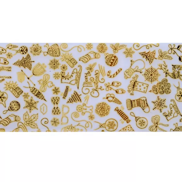 Set folii de transfer Lila Rossa, Gold Christmas Collection, 10 buc
